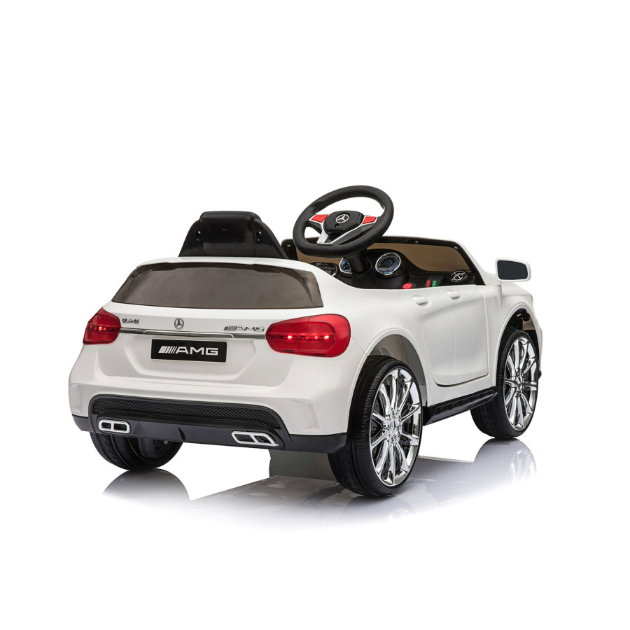 Акумулаторна кола Mercedes Benz GLA45 бяла EVA гуми