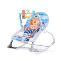 Музикален шезлонг Baby Spa син