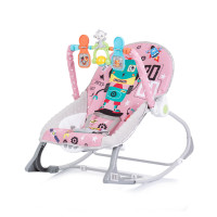 Музикален шезлонг Baby Spa розов