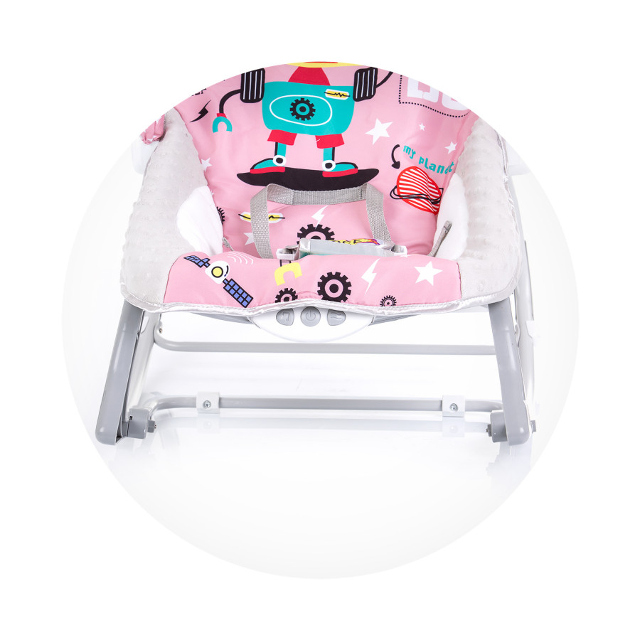 Музикален шезлонг Baby Spa розов