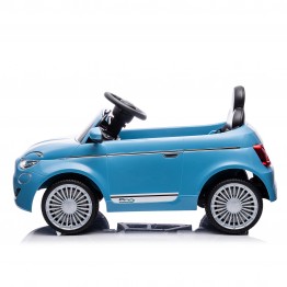 Електрическа кола Fiat 500 синя