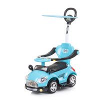 Кола с дръжка/сенник Super Car синя