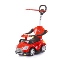 Кола с дръжка/сенник Super Car червена