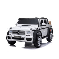 Джип Mercedes Maybach G650 бял EVA гуми с кожена седалка