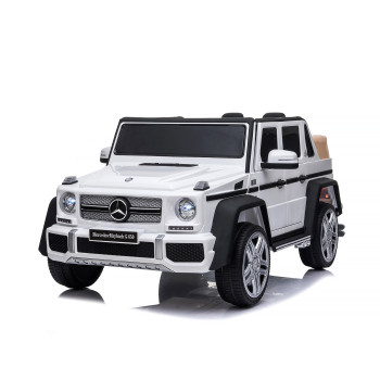 Джип Mercedes Maybach G650 бял EVA гуми с кожена седалка