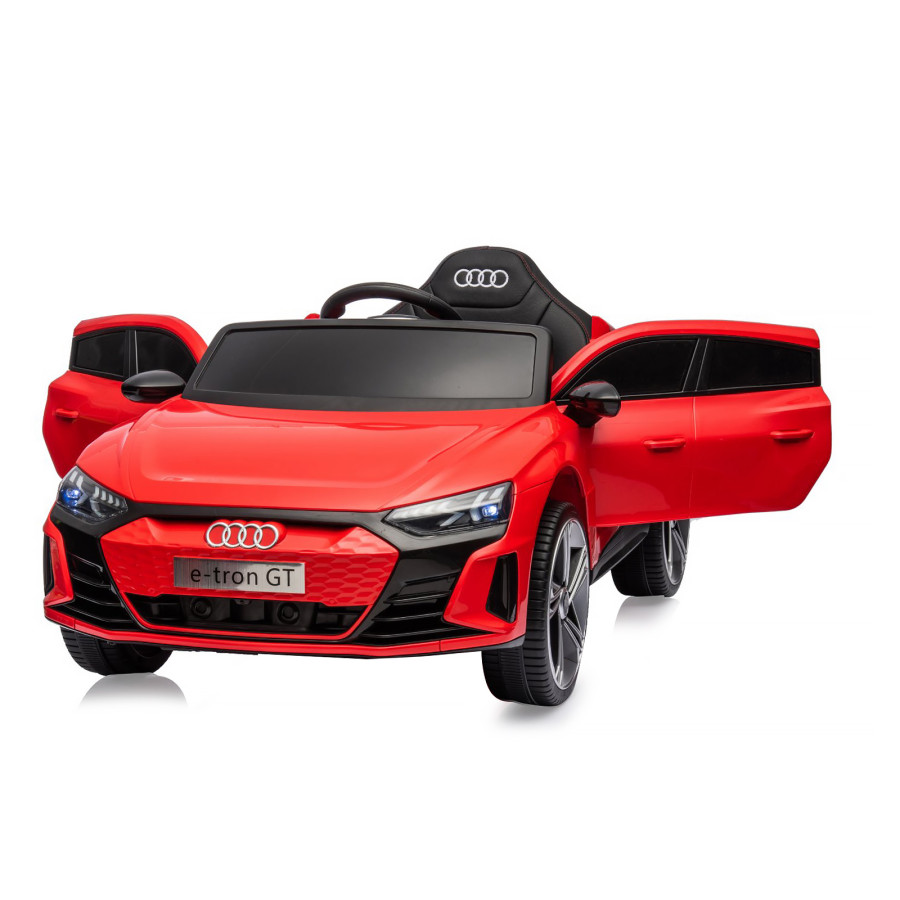 Електрическа кола Audi e-Tron червена с кожена седалка