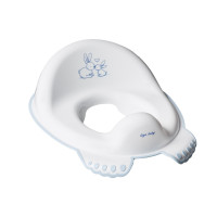 Тоалетна анатомична седалка Зайчета бяла