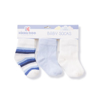 Бебешки чорапи Stipes White 1-2г