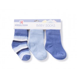 Бебешки чорапи Stripes Light Blue 1-2г
