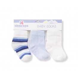 Бебешки чорапи Stipes White 2-3г