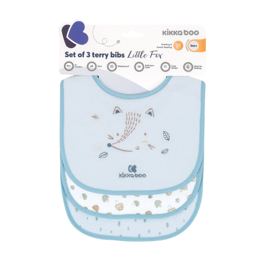 Сет хавлиени лигавници 3 броя Little Fox Blue