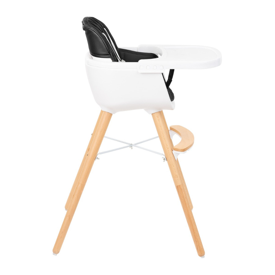 Стол за хранене 2в1 Woody Black