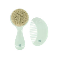Гребен и четка от естествен косъм Savanna Mint