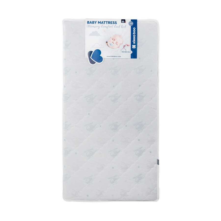 Матрак Memory Comfort Cool gel 60х120х12см Helicopters Blue/Pink