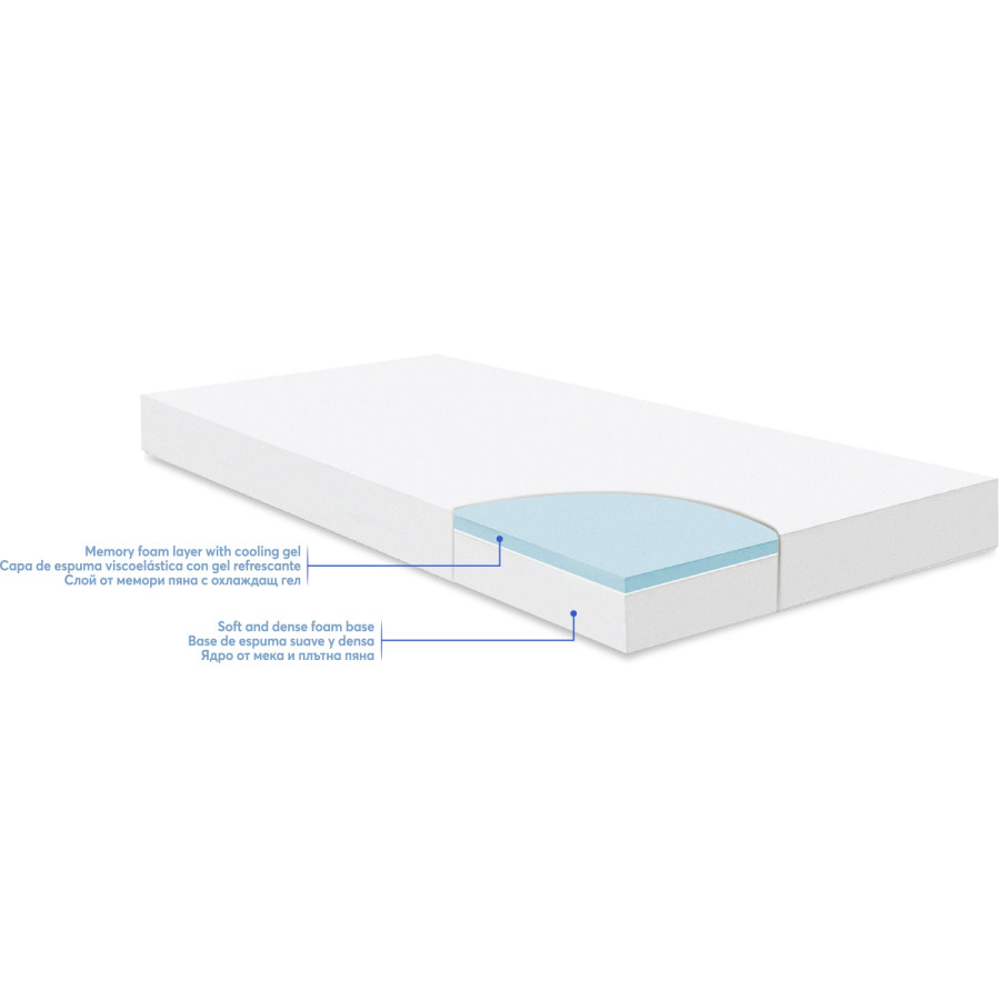 Матрак Memory Comfort Cool gel 60х120х12см Bear Grey
