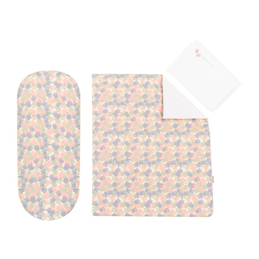 Бебешки спален комплект за количка 6 части Colorful Spots