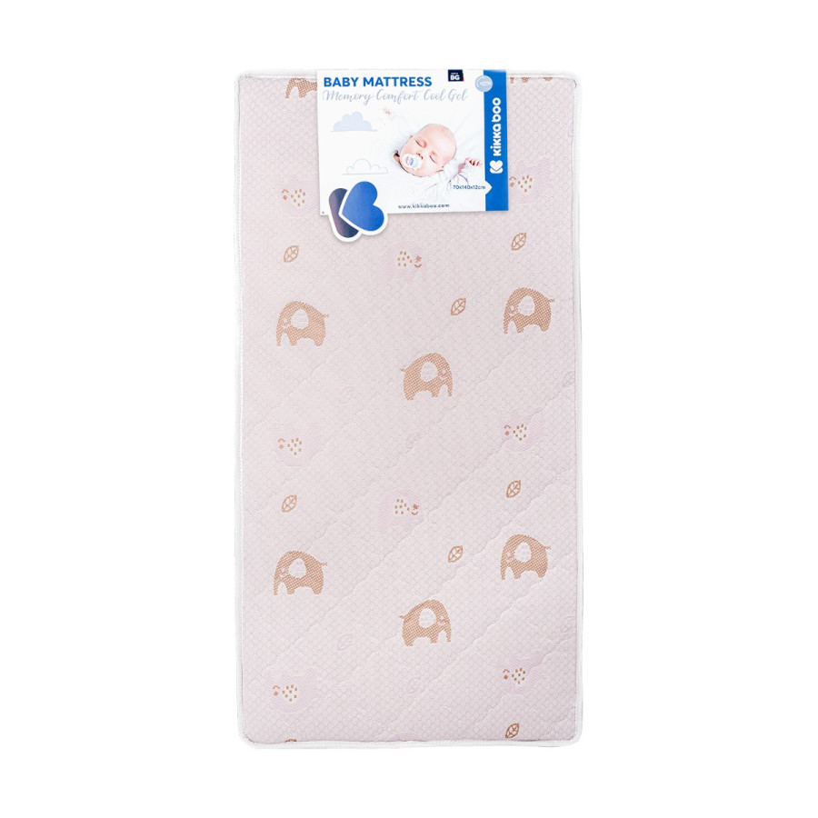Матрак Memory Comfort Cool gel 70х140х12см Elephants Pink