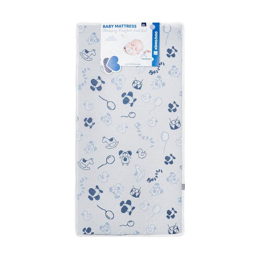 Матрак Memory Comfort Cool gel 70х140х12см Horses Blue