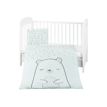 Бебешки спален комплект 3 части Bear with me Mint