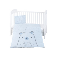 Бебешки спален комплект 3 части Bear with me Blue