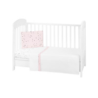Бебешки спален комплект 3 части EU Style 70/140 Bear with me Pink