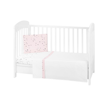 Бебешки спален комплект 3 части EU Style 70/140 Bear with me Pink