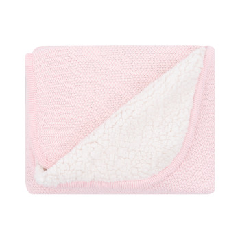 Плетено памучно одеяло с шерпа Dream Big Pink