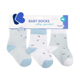 Бебешки чорапи с 3D уши Bear with me Blue 1-2г