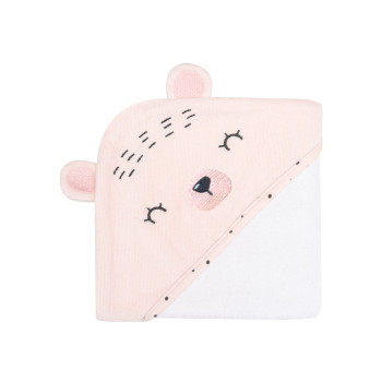 Хавлия с качулка 90/90см Bear with me Pink