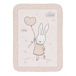 Супер меко бебешко одеяло 80/110 см Rabbits in Love
