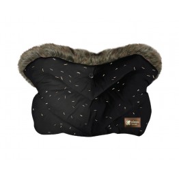 Ръкавица за количка Luxury Fur Confetti Black