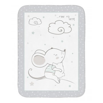 Супер меко бебешко одеяло 80/110 см Joyful Mice