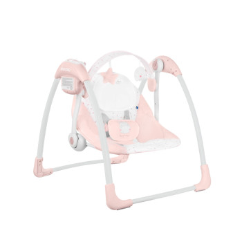 Електрическа люлка Chillo Hippo Dreams Pink