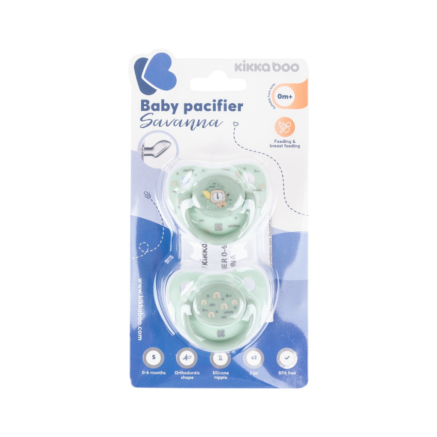 Залъгалка 0-6м Savanna Mint 2бр