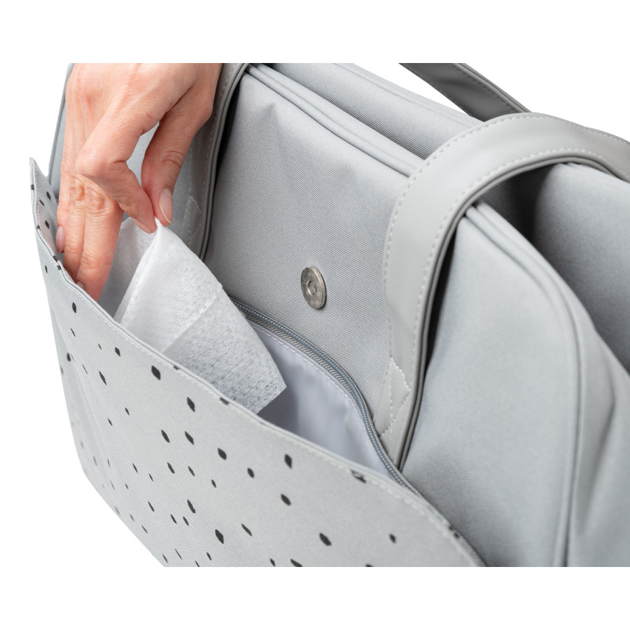 Чанта Chelsea Dots Grey