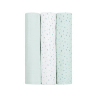 Комплект 3бр муселинови пелени 80х80 см Dots Blue