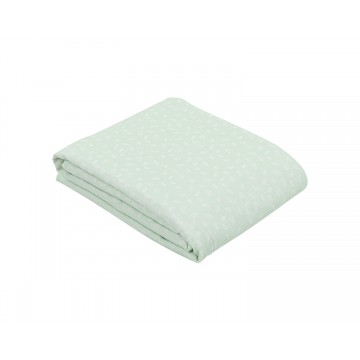 Лятно одеяло от муселин двупластово 100х100 см Leaves Mint