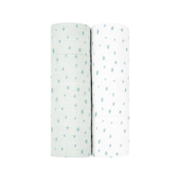 Комплект 2бр муселинови пелени 80х80 см Dots Blue
