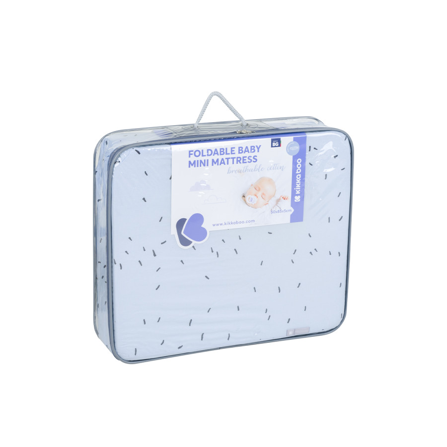 Сгъваем мини матрак 50х85х5см Bear with me Blue
