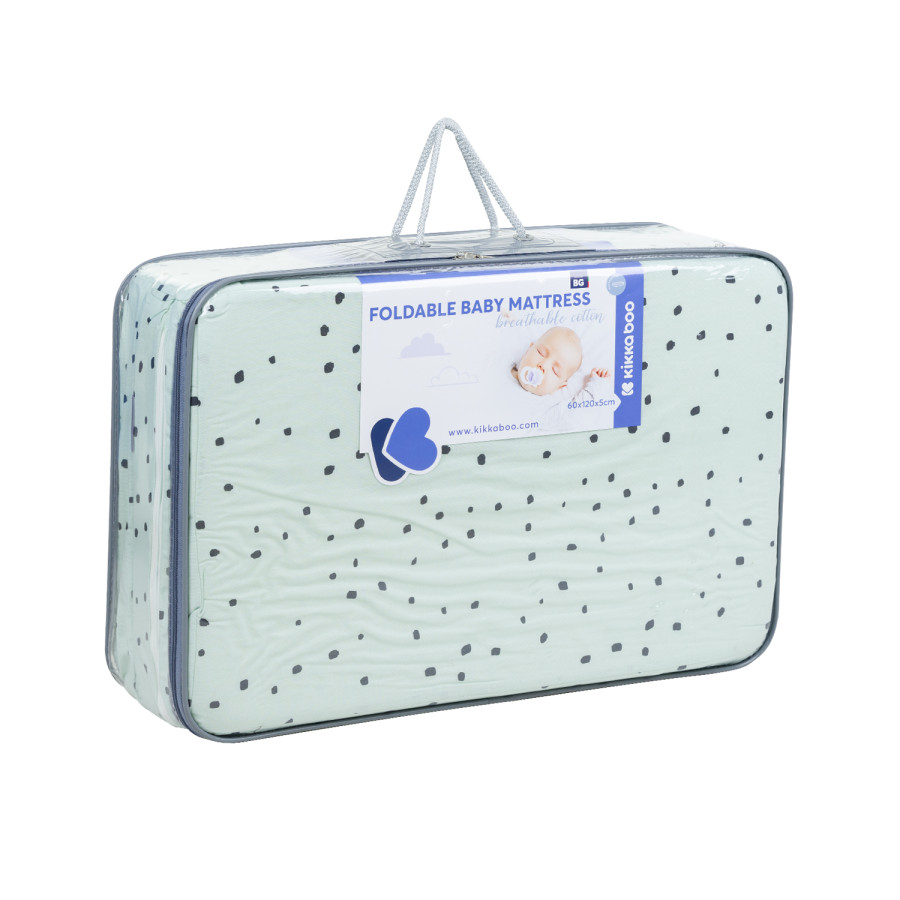 Сгъваем матрак 60х120х5см Bear with me Mint