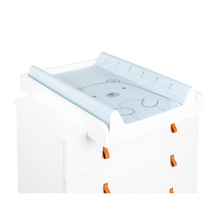 Мека PVC подложка за повиване 80х50см Bear with me Blue