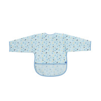 Непромокаем лигавник с ръкави и джоб Arty Blue Pattern