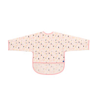 Непромокаем лигавник с ръкави и джоб Arty Pink Pattern