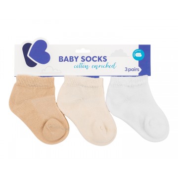 Бебешки летни чорапи Beige 6-12м