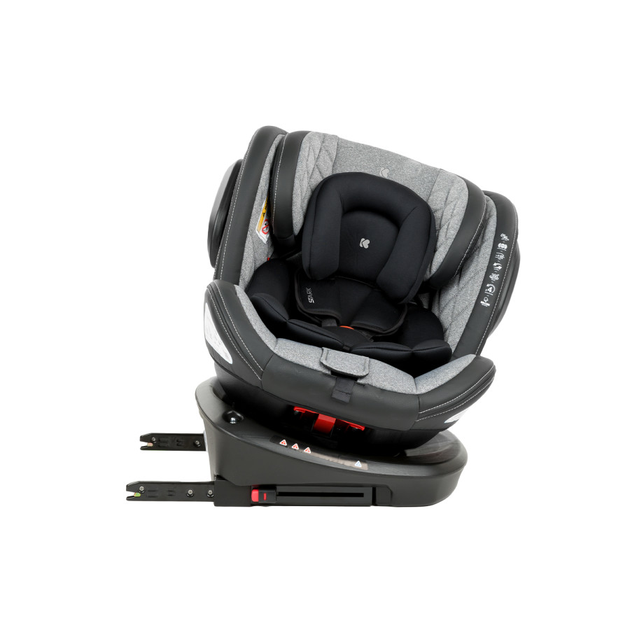 Стол за кола 0-36 кг Stark ISOFIX Light Grey 2023
