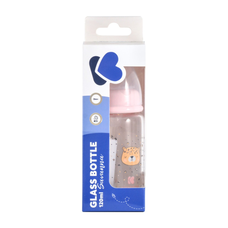 Шише стъклено 120мл Savanna Pink