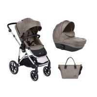 Комбинирана количка 2в1 с кош за новородено Thea Beige