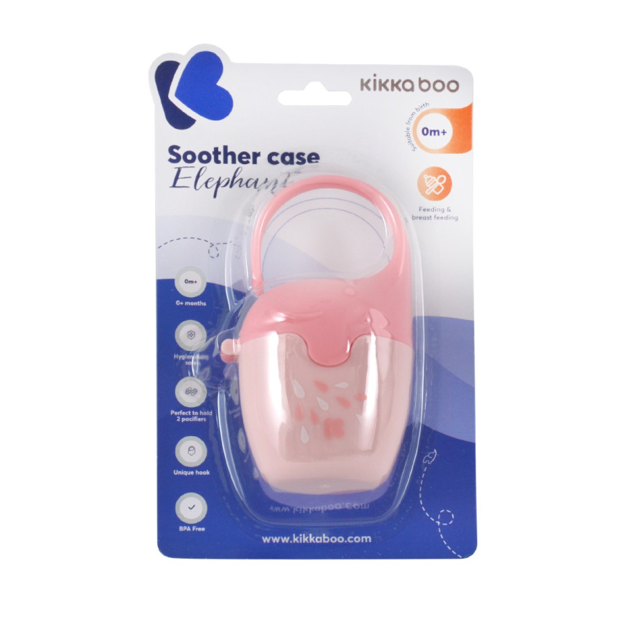 Кутия за залъгалка Elephant Pink