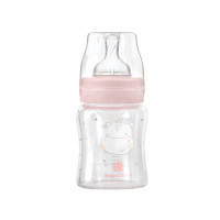 Шише стъклено 120мл Hippo Dreams Pink