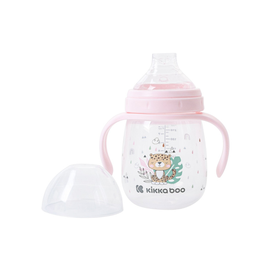 Чаша със силиконов накрайник 240мл Savanna Pink